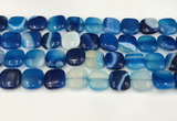 CAA4746 15.5 inches 14*14mm square banded agate beads wholesale