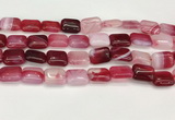 CAA4800 15.5 inches 12*16mm rectangle banded agate beads wholesale