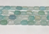 CAA4801 15.5 inches 12*16mm rectangle banded agate beads wholesale