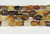 CAA4805 15.5 inches 13*18mm rectangle banded agate beads wholesale