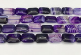 CAA4814 15.5 inches 15*20mm rectangle banded agate beads wholesale