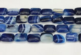 CAA4818 15.5 inches 15*20mm rectangle banded agate beads wholesale