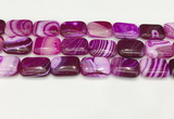 CAA4823 15.5 inches 18*25mm rectangle banded agate beads wholesale