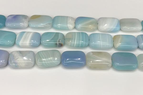 CAA4825 15.5 inches 18*25mm rectangle banded agate beads wholesale