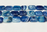 CAA4826 15.5 inches 18*25mm rectangle banded agate beads wholesale