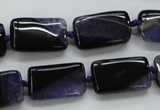 CAA483 15.5 inches 12*20mm rectangle agate druzy geode beads