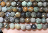 CAA4863 15.5 inches 12mm faceted round ocean agate beads