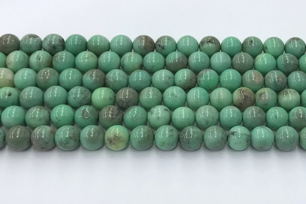 CAA4871 15.5 inches 8mm round grass agate beads wholesale