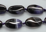 CAA490 15.5 inches 12*20mm oval agate druzy geode beads