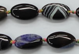 CAA491 15.5 inches 12*20mm oval agate druzy geode beads