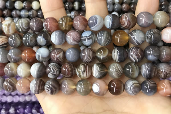 CAA4918 15.5 inches 10mm round Botswana agate beads wholesale