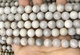 CAA4930 15.5 inches 10mm round grey agate beads wholesale