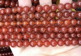 CAA4948 15.5 inches 8mm round red agate beads wholesale