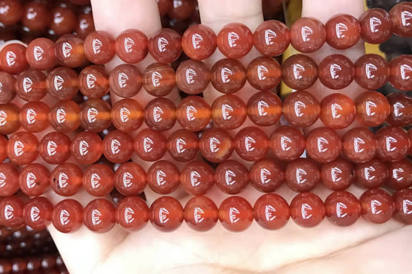 CAA4948 15.5 inches 8mm round red agate beads wholesale