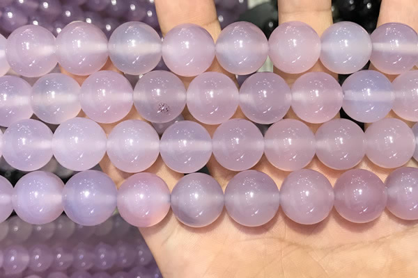 CAA5086 15.5 inches 16mm round purple agate beads wholesale