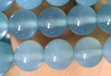 CAA5091 15.5 inches 6mm round sea blue agate beads wholesale