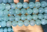 CAA5097 15.5 inches 18mm round sea blue agate beads wholesale