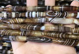 CAA5117 15.5 inches 8*33mm rice striped agate beads wholesale