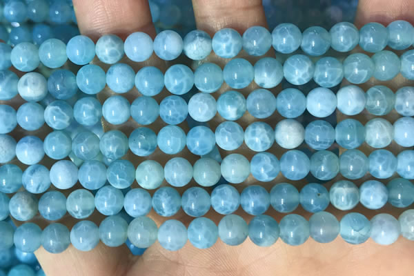 CAA5141 15.5 inches 6mm round dragon veins agate beads wholesale