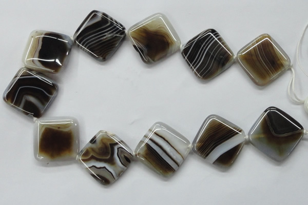 CAA525 15.5 inches 30*30mm diamond madagascar agate beads