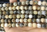 CAA5257 15.5 inches 8mm round dendrite agate beads wholesale