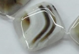 CAA526 15.5 inches 35*35mm diamond madagascar agate beads