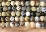 CAA5260 15.5 inches 14mm round dendrite agate beads wholesale