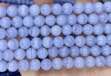 CAA5277 15.5 inches 8mm round natural blue lace agate beads