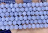 CAA5278 15.5 inches 10mm round natural blue lace agate beads