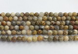 CAA5291 15.5 inches 6mm faceted round crazy lace agate beads wholesale