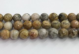 CAA5294 15.5 inches 12mm faceted round crazy lace agate beads wholesale