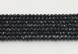 CAA5337 15.5 inches 6mm faceted round black onyx beads wholesale