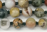 CAA5340 15.5 inches 6mm round ocean agate gemstone beads