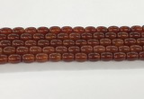 CAA5352 15.5 inches 10*14mm drum agate gemstone beads