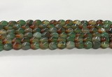 CAA5361 15.5 inches 8*12mm twisted rice agate gemstone beads