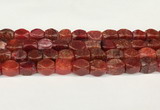 CAA5374 15.5 inches 10*12mm - 11*16mm faceted nuggets agate beads