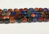 CAA5381 15.5 inches 10*12mm - 11*16mm faceted nuggets agate beads