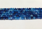 CAA5382 15.5 inches 6*7mm - 8*8mm nuggets agate gemstone beads