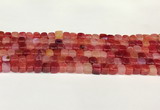 CAA5387 15.5 inches 6*7mm - 8*8mm nuggets agate gemstone beads