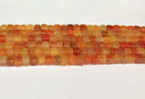 CAA5388 15.5 inches 6*7mm - 8*8mm nuggets agate gemstone beads