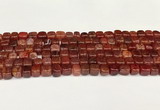 CAA5389 15.5 inches 6*7mm - 8*8mm nuggets agate gemstone beads