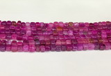 CAA5390 15.5 inches 6*7mm - 8*8mm nuggets agate gemstone beads