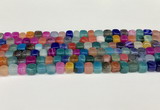 CAA5392 15.5 inches 6*7mm - 8*8mm nuggets agate gemstone beads