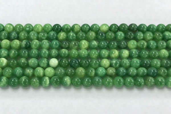 CAA5405 15.5 inches 6mm round peacock  serpntine gemstone  beads wholesale