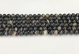 CAA5428 15.5 inches 8mm round agate gemstone beads