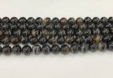 CAA5430 15.5 inches 12mm round agate gemstone beads