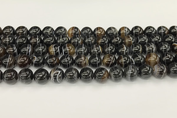 CAA5430 15.5 inches 12mm round agate gemstone beads