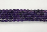 CAA5455 15.5 inches 8*12mm rice agate gemstone beads