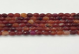 CAA5458 15.5 inches 8*12mm faceted rice agate beads