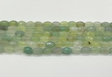 CAA5467 15.5 inches 8*12mm faceted rice agate beads